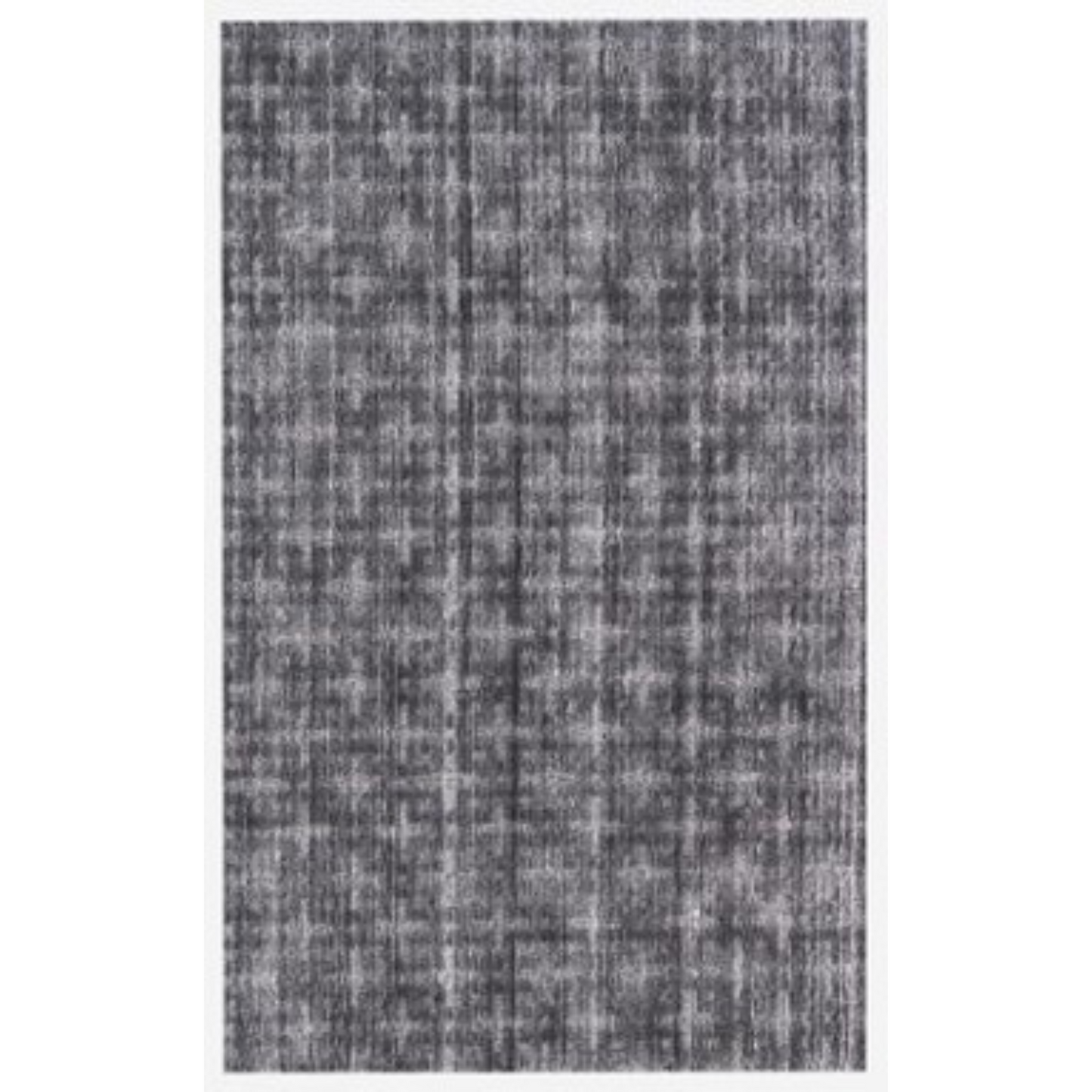 8' X 10' Black And Charcoal Medallion Hand Loomed Area Rug