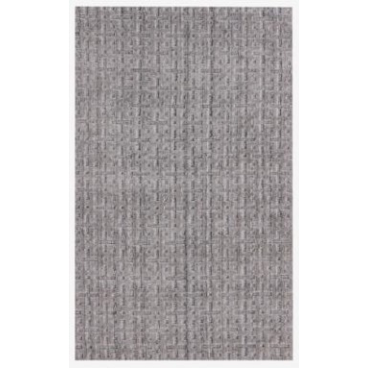 8' X 10' Tan And Charcoal Hand Loomed Area Rug