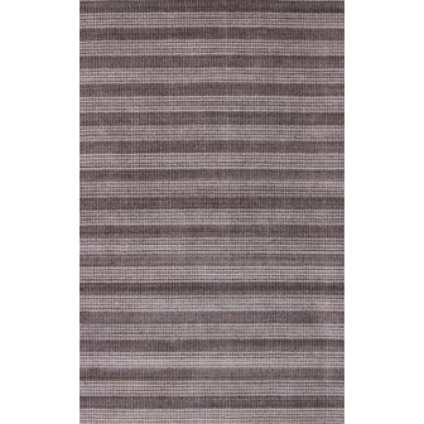 8' X 10' Rust And White Striped Hand Loomed Area Rug