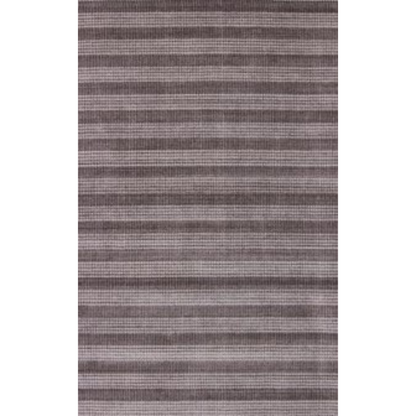 8' X 10' Rust And White Striped Hand Loomed Area Rug