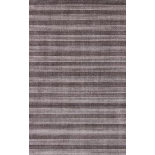8' X 10' Rust And White Striped Hand Loomed Area Rug