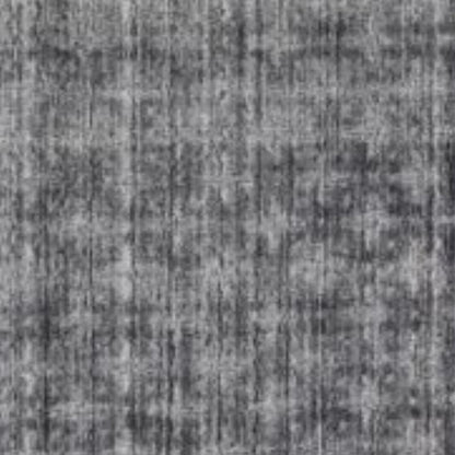 8' X 10' Dark Grey And Silver Medallion Hand Loomed Area Rug