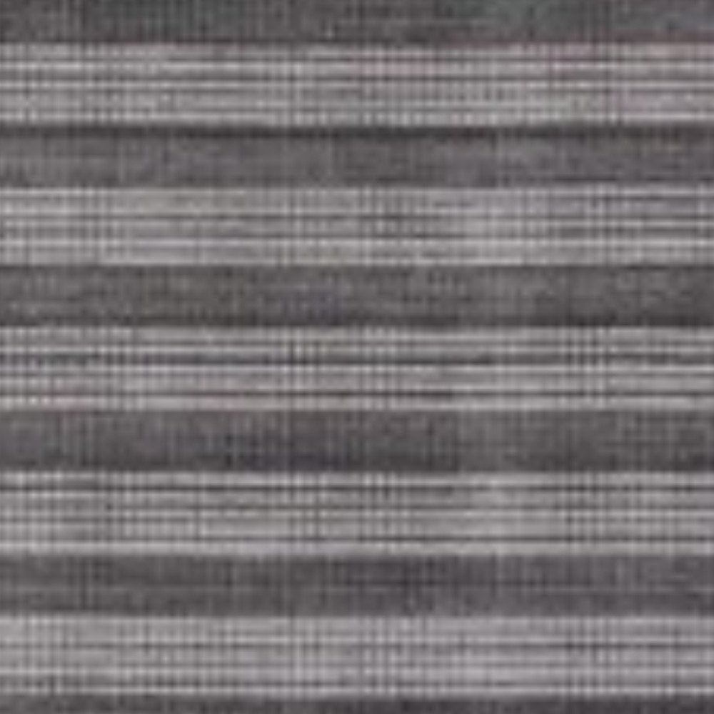 8' X 10' Dark Grey And Whie Hand Loomed Area Rug