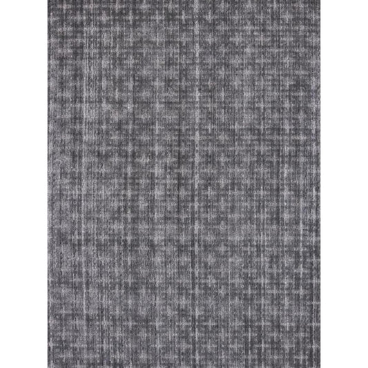 9' X 12' Brown And Dark Grey Medallion Hand Loomed Area Rug