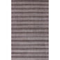 9' X 12' Rust And White Striped Hand Loomed Area Rug