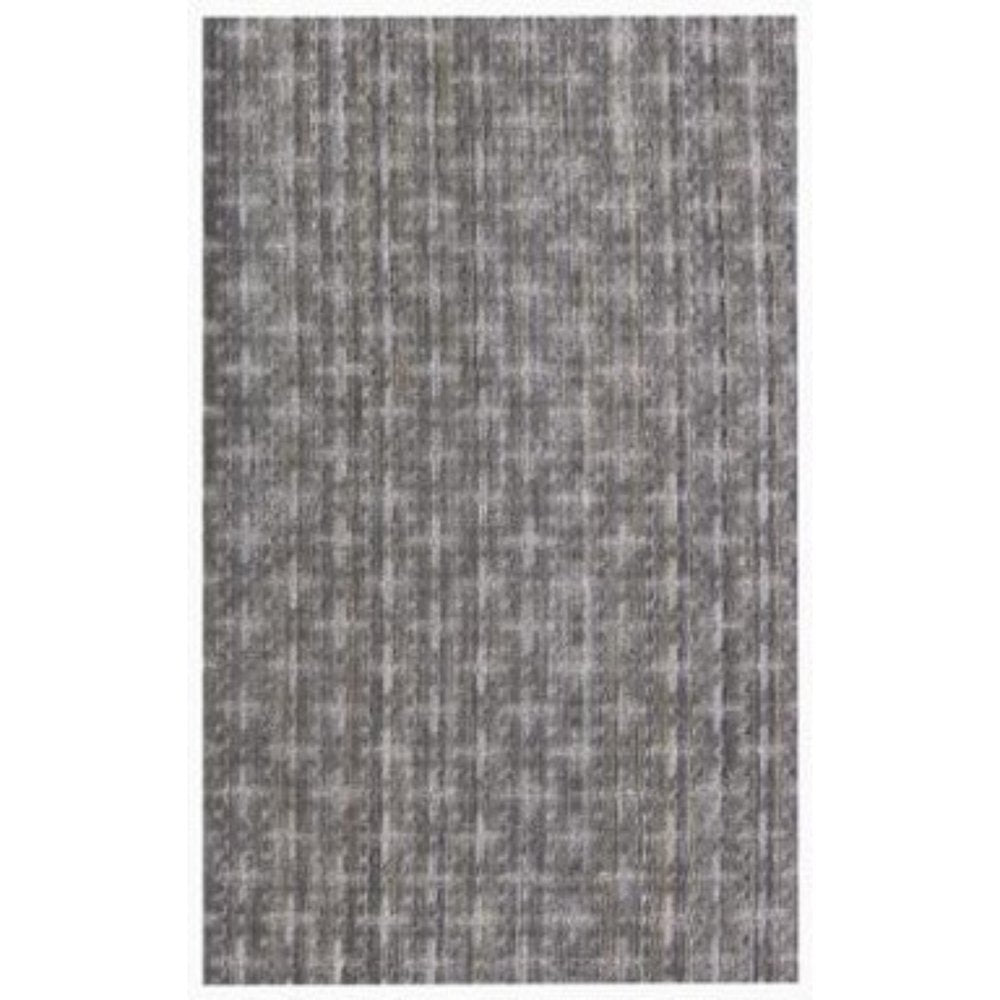 9' X 12' Brown And Dark Grey Medallion Hand Loomed Area Rug
