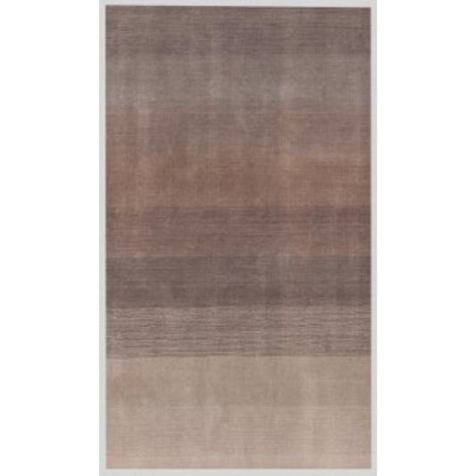 9' X 12' Violet Taupe And Brown Ombre Hand Loomed Area Rug