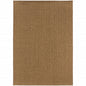 8' X 11' Tan Stain Resistant Indoor Outdoor Area Rug