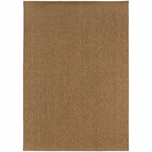 9' X 13' Tan Indoor Outdoor Area Rug