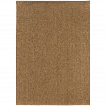9' X 13' Tan Indoor Outdoor Area Rug