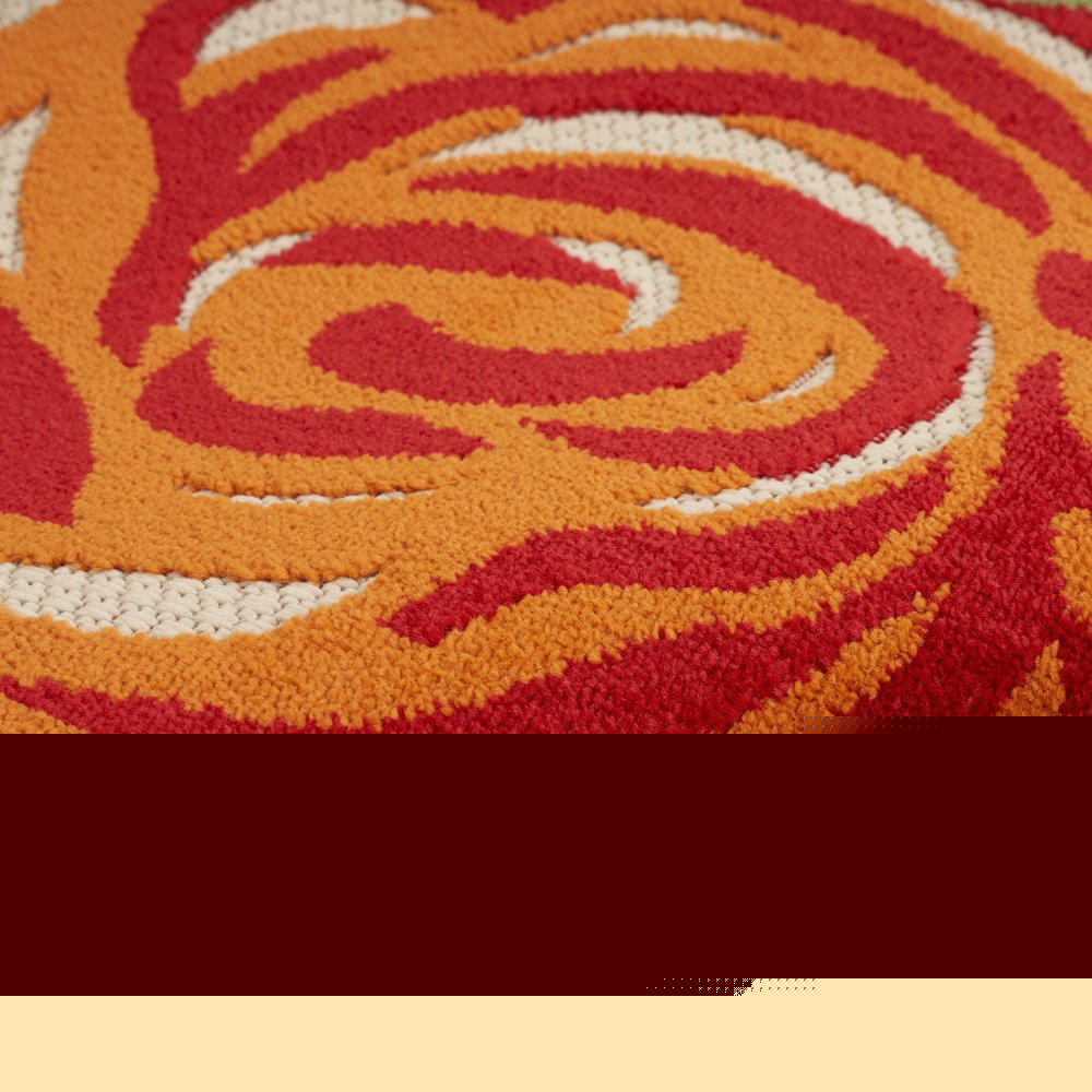 9' X 12' Multicolor Floral Stain Resistant Non Skid Area Rug