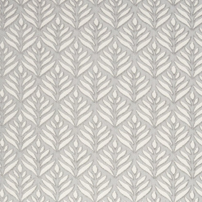 9' X 12' Grey Floral Stain Resistant Non Skid Area Rug