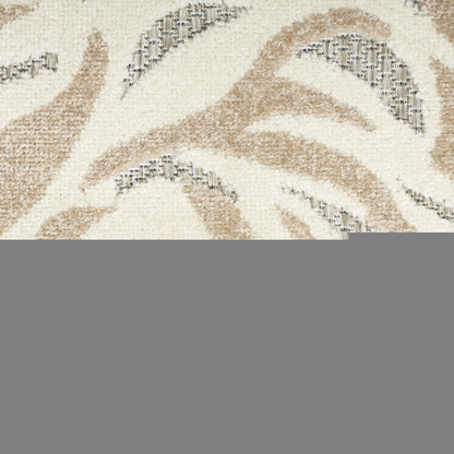 4' X 6' Blue And Grey Floral Stain Resistant Non Skid Area Rug