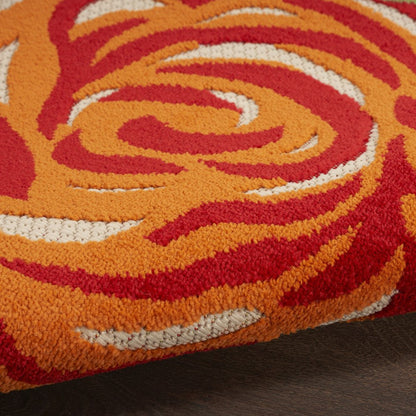 6' X 9' Multicolor Floral Stain Resistant Non Skid Area Rug