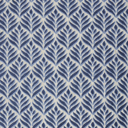 6' X 9' Blue Floral Stain Resistant Non Skid Area Rug