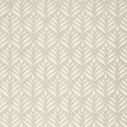6' X 9' Ivory And Grey Floral Stain Resistant Non Skid Area Rug