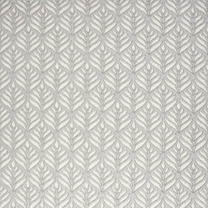 7' X 10' Grey Floral Stain Resistant Non Skid Area Rug