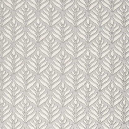 7' X 10' Grey Floral Stain Resistant Non Skid Area Rug