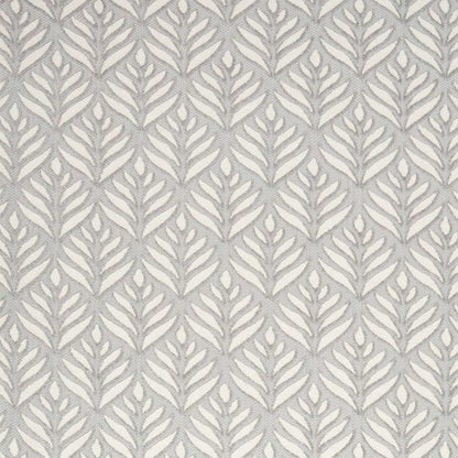 4' X 6' Grey Floral Stain Resistant Non Skid Area Rug