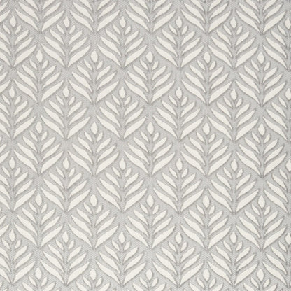 5' X 8' Grey Floral Stain Resistant Non Skid Area Rug