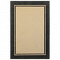 2' X 3' Beige and Black Stain Resistant Indoor Outdoor Area Rug