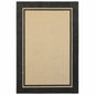2' X 3' Beige and Black Stain Resistant Indoor Outdoor Area Rug