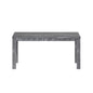 35" Gray Solid Wood Dining Table