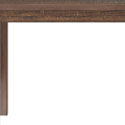 35" Espresso Solid Wood Dining Table