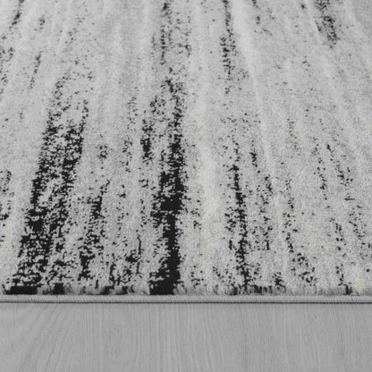 4' X 6' Grey Abstract Area Rug
