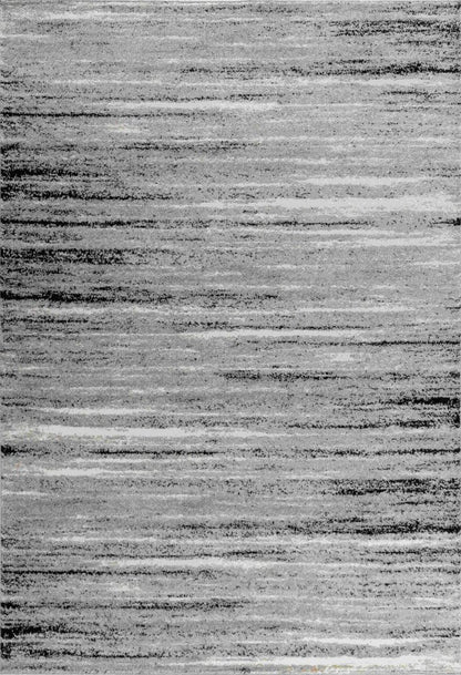 5' X 8' Grey Abstract Area Rug
