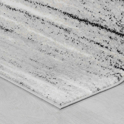 5' X 8' Grey Abstract Area Rug