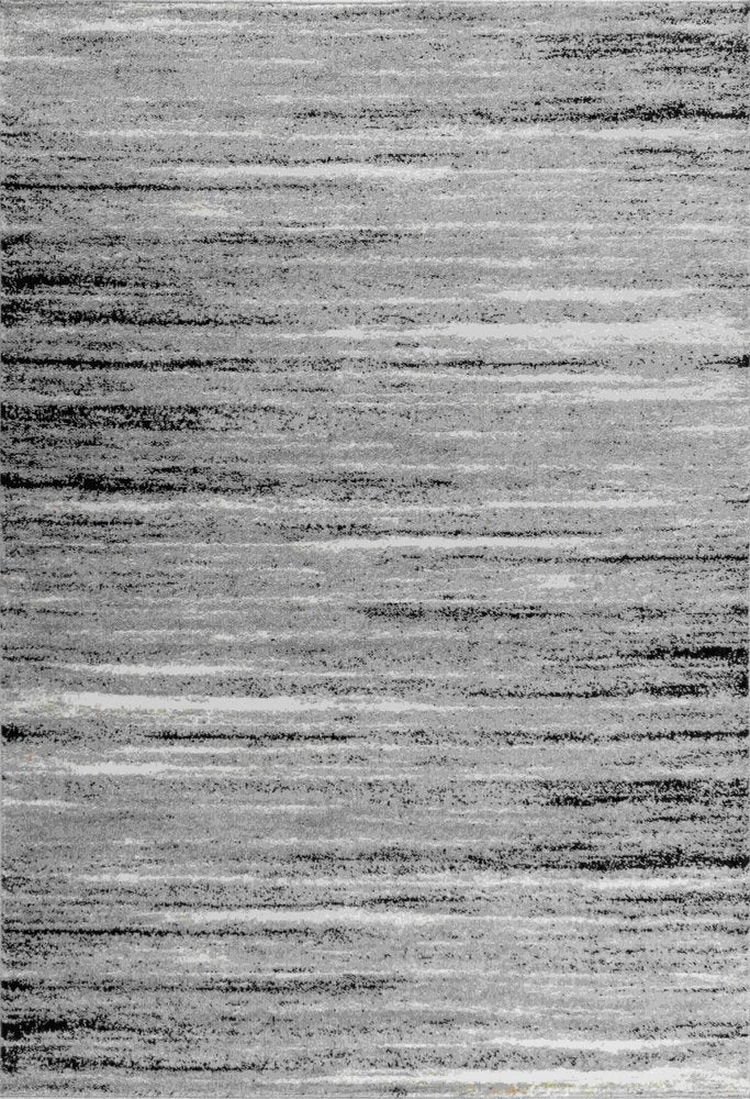 8' X 11' Grey Abstract Area Rug