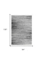 8' X 11' Grey Abstract Area Rug