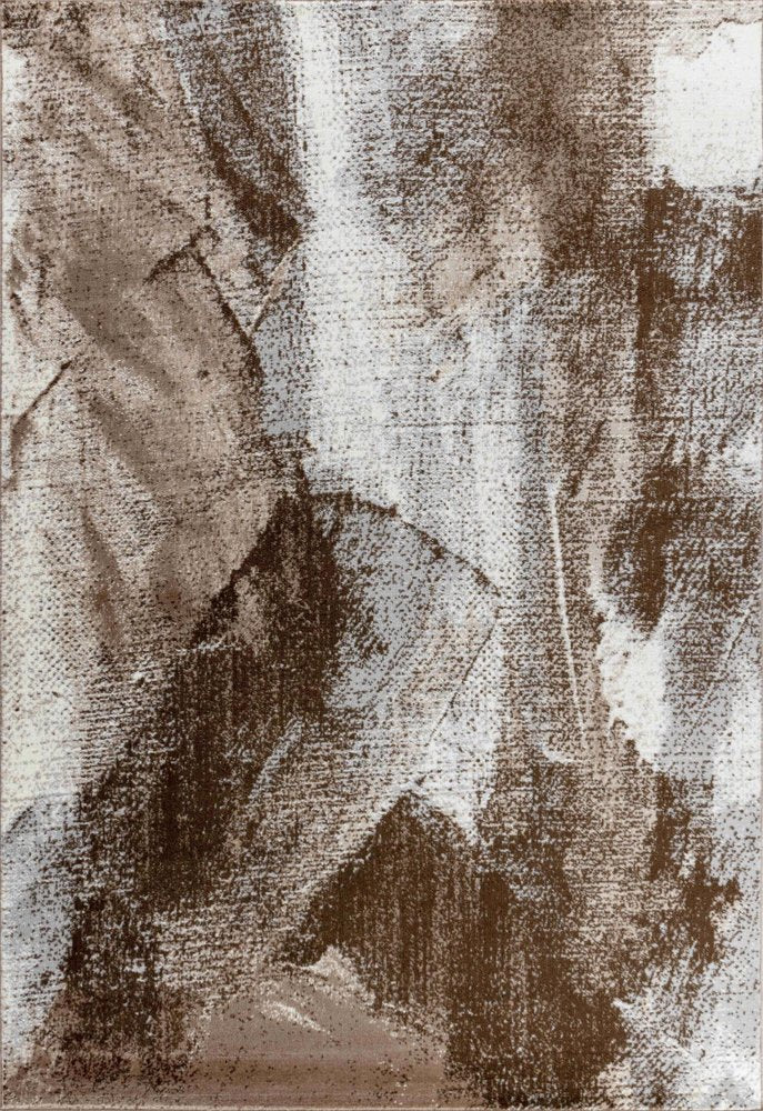 4' X 6' Brown Abstract Area Rug