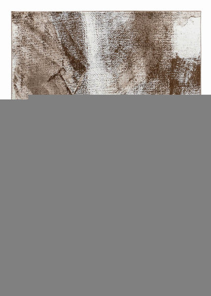 4' X 6' Brown Abstract Area Rug