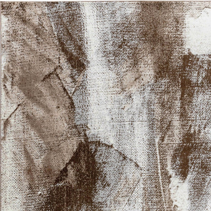 5' X 8' Brown Abstract Area Rug