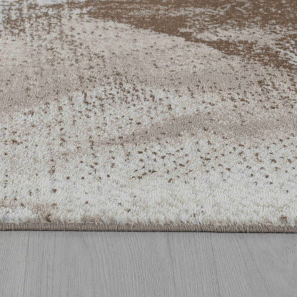 7' X 10' Brown Abstract Area Rug