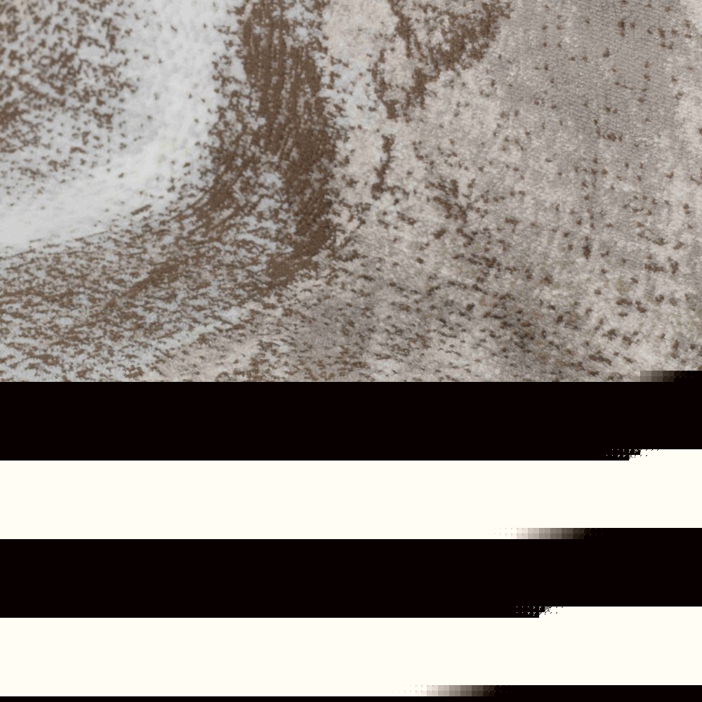 7' X 10' Brown Abstract Area Rug