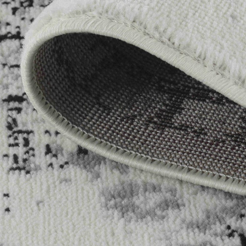 4' X 6' Black Oriental Area Rug