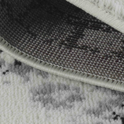 4' X 6' Black Oriental Area Rug