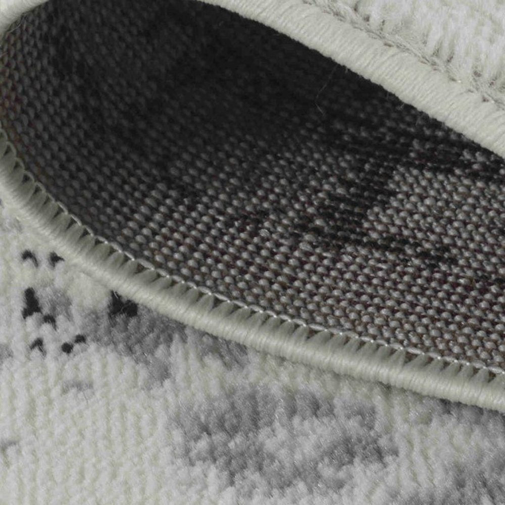 5' X 8' Black Oriental Area Rug