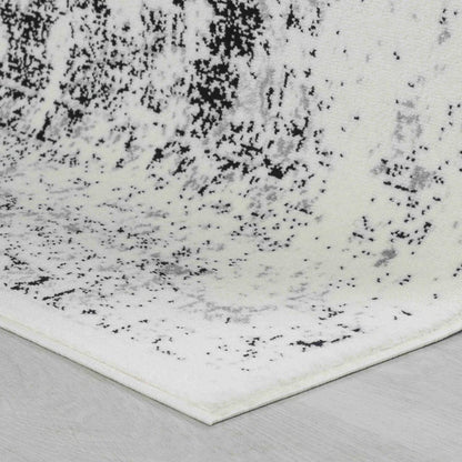 5' X 8' Black Oriental Area Rug