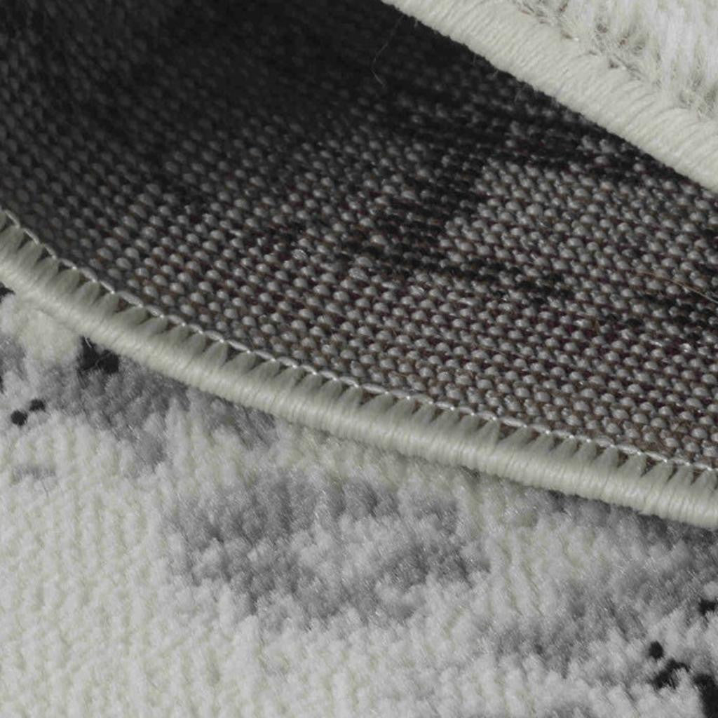 7' X 10' Black Oriental Area Rug