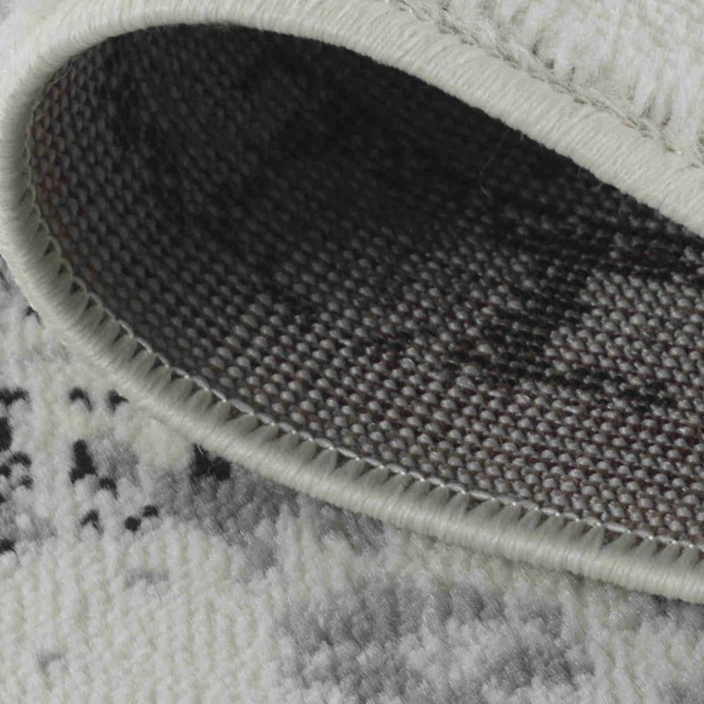 7' X 10' Black Oriental Area Rug