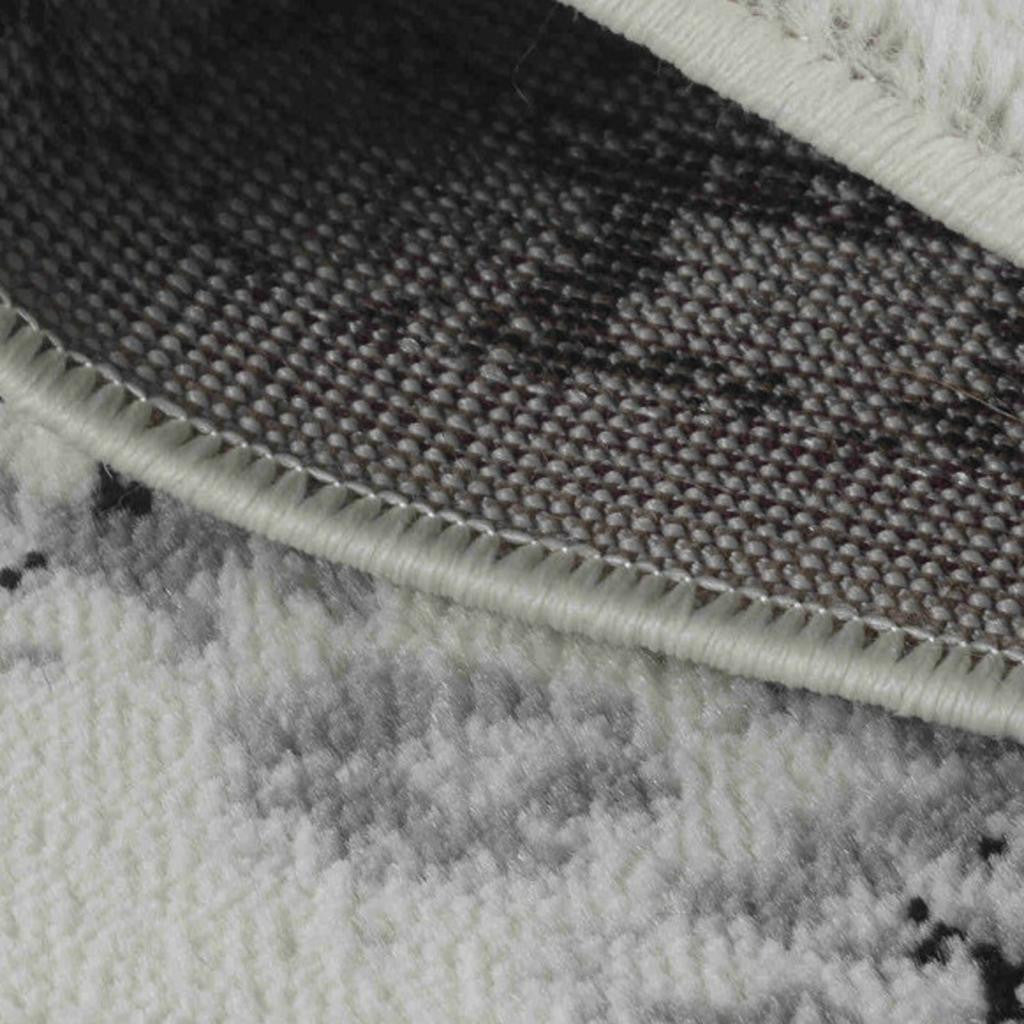 7' X 10' Black Oriental Area Rug