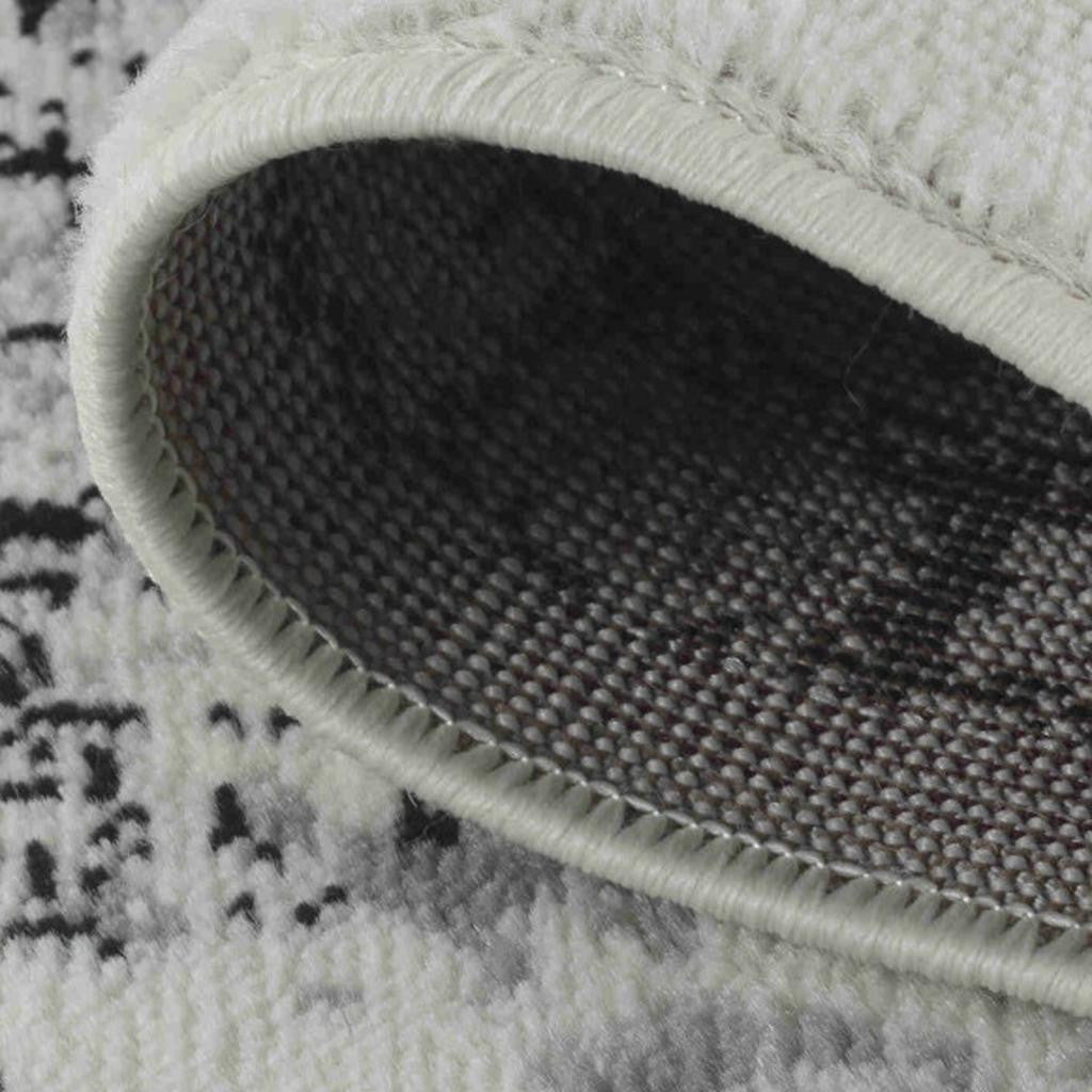 7' X 10' Black Oriental Area Rug