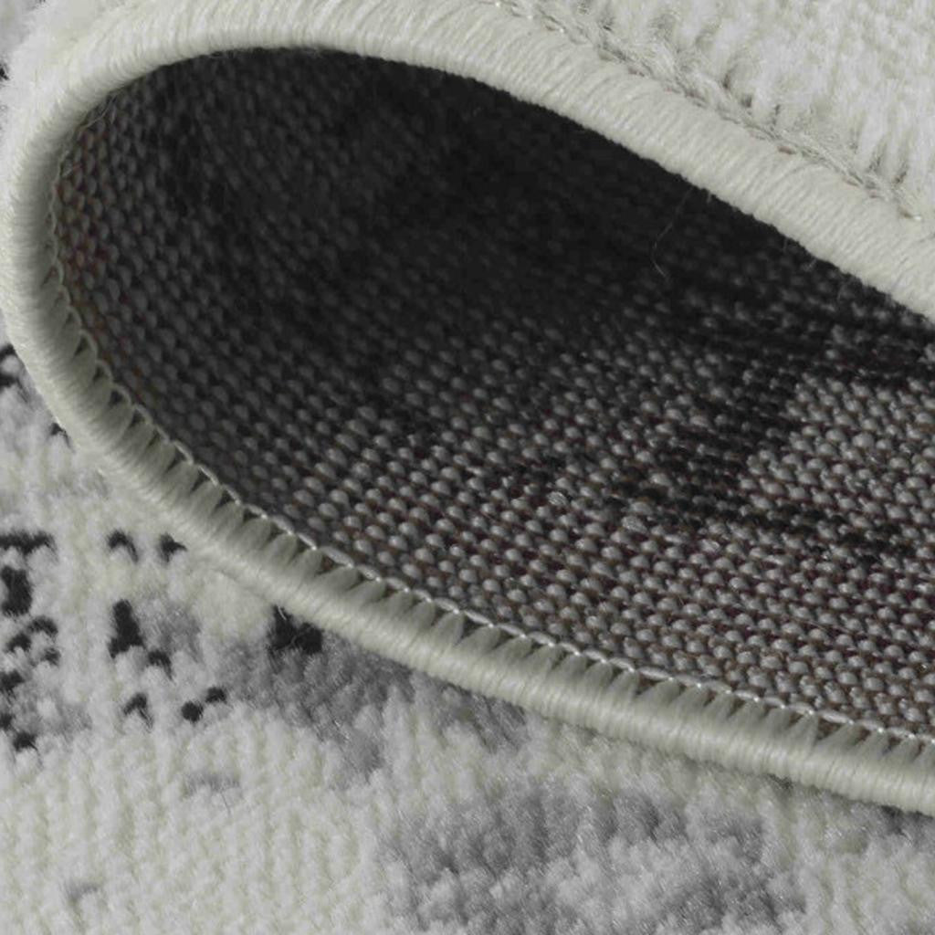 7' X 10' Black Oriental Area Rug