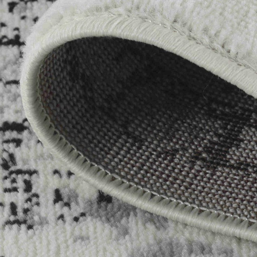 7' X 10' Black Oriental Area Rug