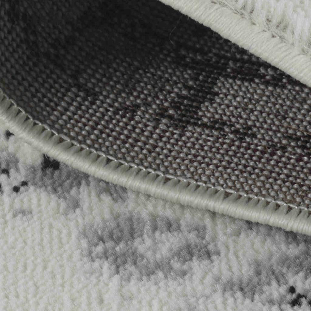 7' X 10' Black Oriental Area Rug