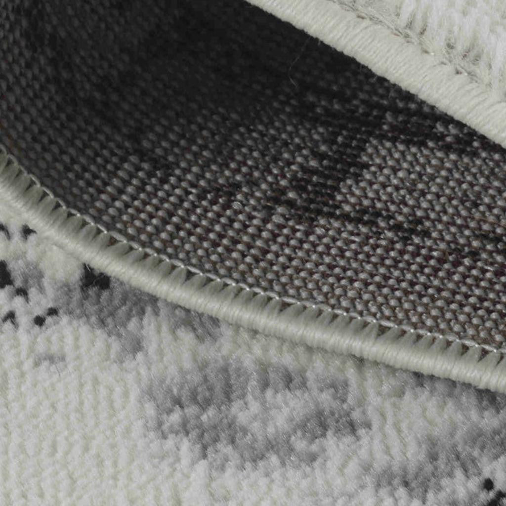 7' X 10' Black Oriental Area Rug